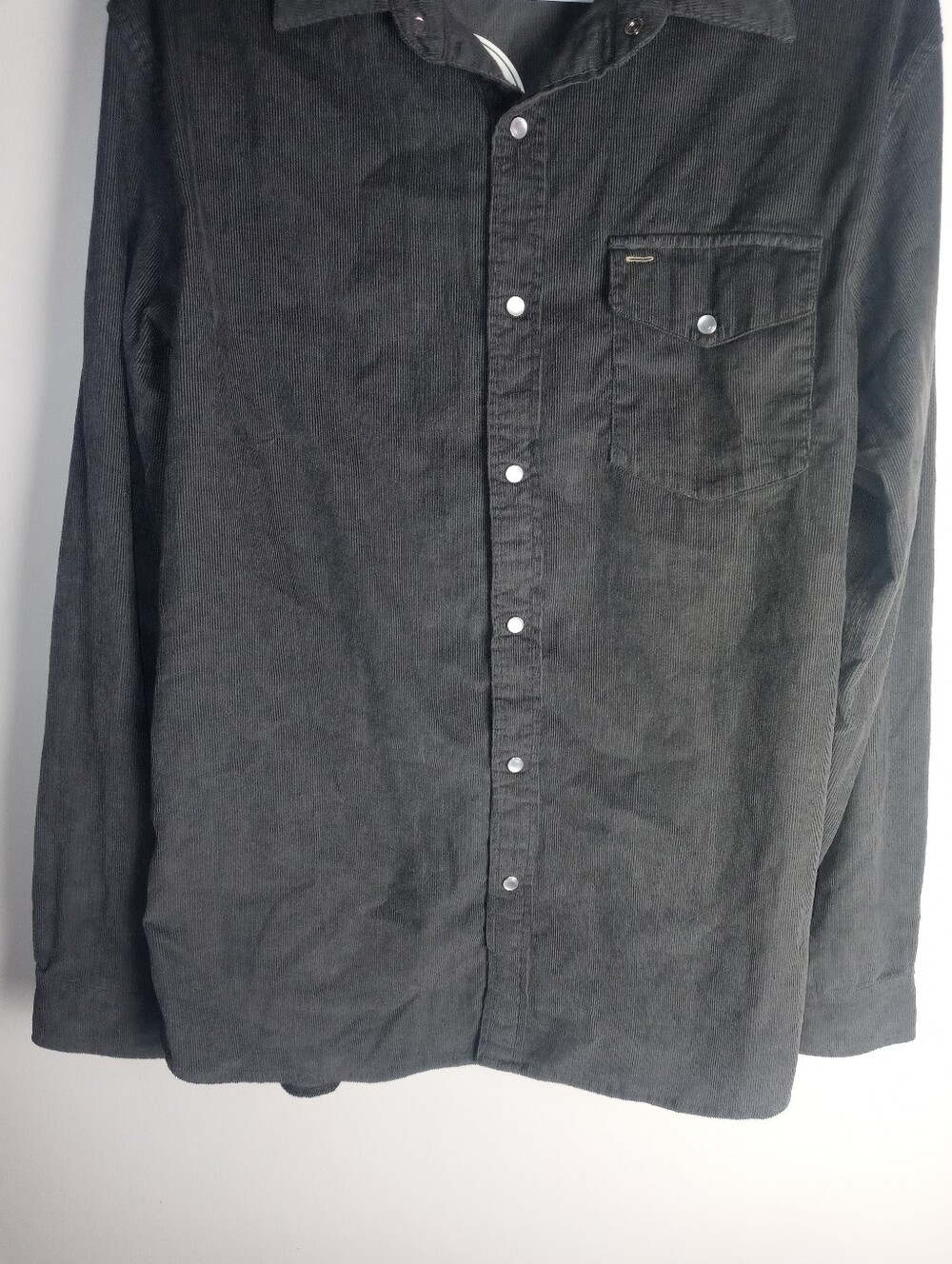 Men's Criquet Corduroy Pearl Snap Shirt Size L - Picture 3 of 15